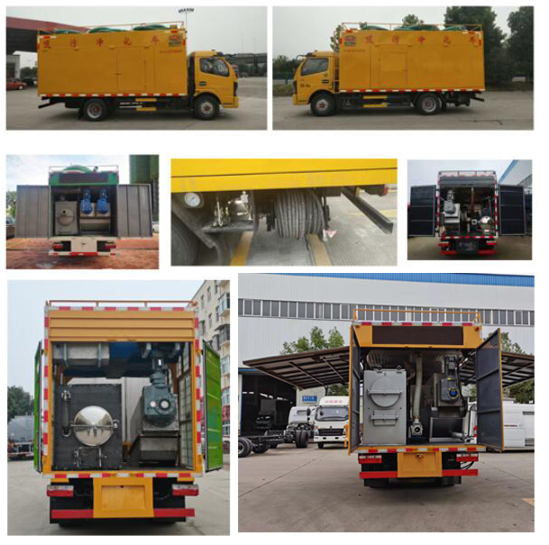 程力威牌CLW5120TWJ6型吸污凈化車